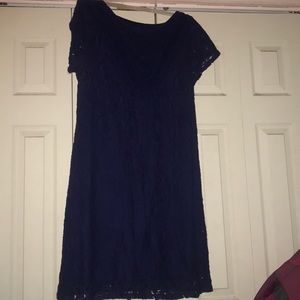 Short navy dress